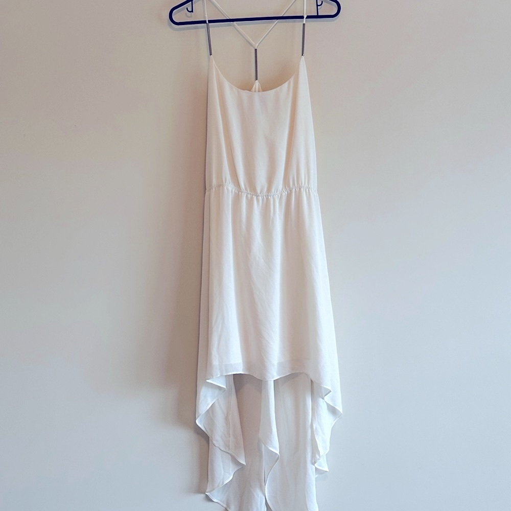 BCBG White Dress - Midi Length - Worn Once - Size L